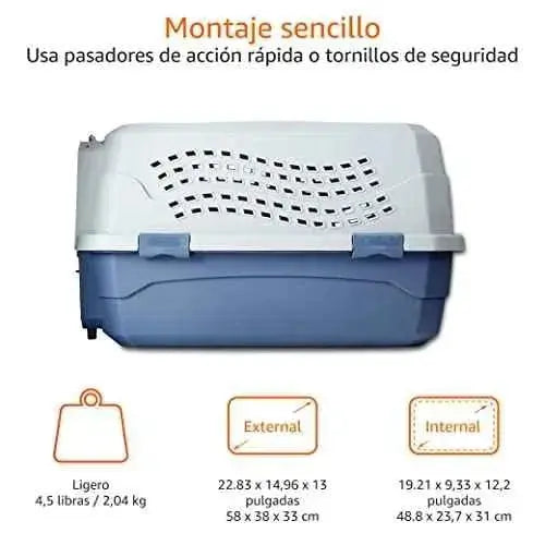 Trasportín de 2 puertas con carga superior, 58 cm Productos para animales Amazon Basics Accesorios para viajar con perros, Amazon Basics, Productos para animales SacrificioShop sacrificioshop.com {{ shop.shopifyCountryName }} {{ shop.shopifyProvince }} B00OP6SVJW 42.51 Trasportín de 2 puertas con carga superior, 58 cm - Default Title
