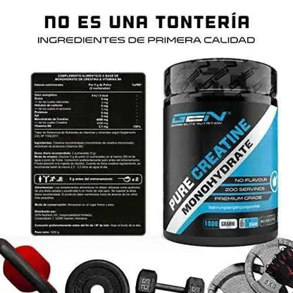 Creatina en polvo - 1kg / 1000 g - Monohidrato de creatina puro - Solubilidad óptima - Vegano - Sin aditivos - Polvo puro - German Elite Nutrition Drugstore GEN GERMAN ELITE NUTRITION Drugstore, GEN GERMAN ELITE NUTRITION, minerales y suplementos, Vitaminas SacrificioShop sacrificioshop.com Spain A Coruña B0849KTWT3 29.99 Creatina en polvo - 1kg / 1000 g - Monohidrato de creatina puro - Solubilidad óptima - Vegano - Sin aditivos - Polvo puro - German Elite Nutrition - Default Title