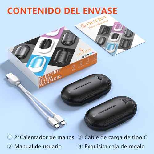 2 Packs Calentador de Manos Recargable 6000mAh, 3 Modos USB Deportes OUTJUT Calentadores de mano, Deportes, OUTJUT SacrificioShop sacrificioshop.com {{ shop.shopifyCountryName }} {{ shop.shopifyProvince }} B0CHJ83DNH 29.99 2 Packs Calentador de Manos Recargable 6000mAh, 3 Modos USB - Default Title