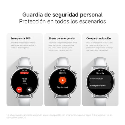 XIAOMI Watch S4 41mm, Smartwatch, Diámetro de 41 mm, Cuerpo Ultraligero de 32g, Pronóstico Menstrual, 150+ Modos Deportivos, Funciones de Seguridad, HyperOS 3, Correa de Cuero (Blanco)