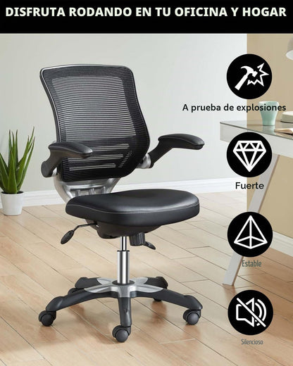FAOKZE Cilindro de Gas para Silla de Oficina,Pistón de Acero de Repuesto, Pistón a Gas para Silla de Oficina,270 mm-390 mm Longitud Total, para sillas Gaming, con 5 Ruedas universales, Plata
