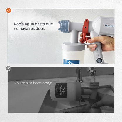 Tilswall Pistola Pintura Eléctrica con Cable Depósito 600ml