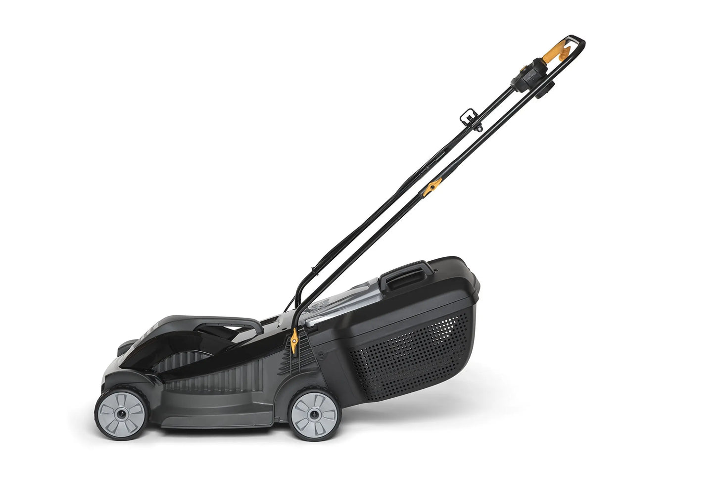 Alpina Cortacésped eléctrico BL 380 E, Ancho de corte 38 cm, Motor de 1400 W, Hasta 500 m², Altura de corte regulable en 3 posiciones, Bolsa de recogida de 40 l Alpina
