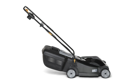 Alpina Cortacésped eléctrico BL 380 E, Ancho de corte 38 cm, Motor de 1400 W, Hasta 500 m², Altura de corte regulable en 3 posiciones, Bolsa de recogida de 40 l Alpina