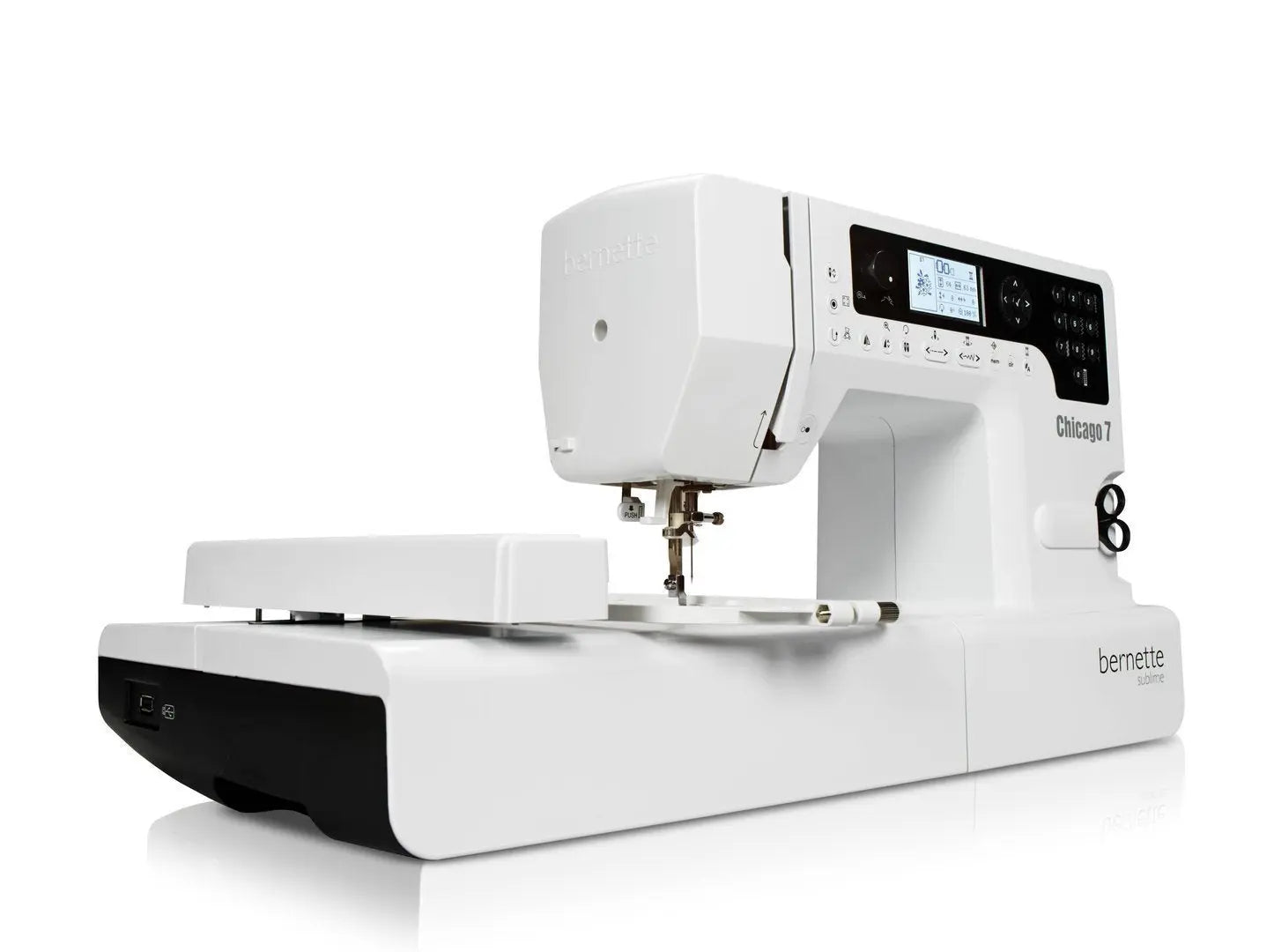 Bernette Chicago 7 Maquina de Coser y Bordar, Blanco, Standard Bernette
