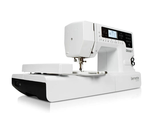 Bernette Chicago 7 Maquina de Coser y Bordar, Blanco, Standard Bernette