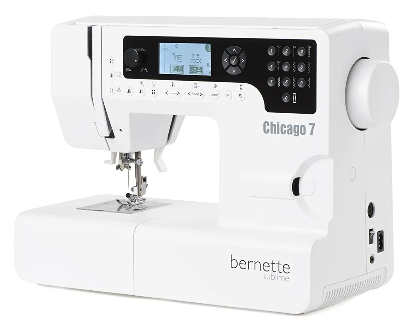 Bernette Chicago 7 Maquina de Coser y Bordar, Blanco, Standard Bernette