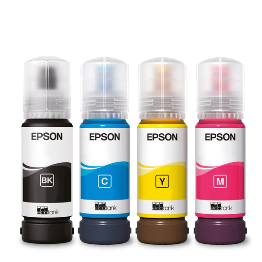Botellas de tinta originales EcoTank de la serie 104 de Epson - Colores cian, magenta, amarillo y negro Epson