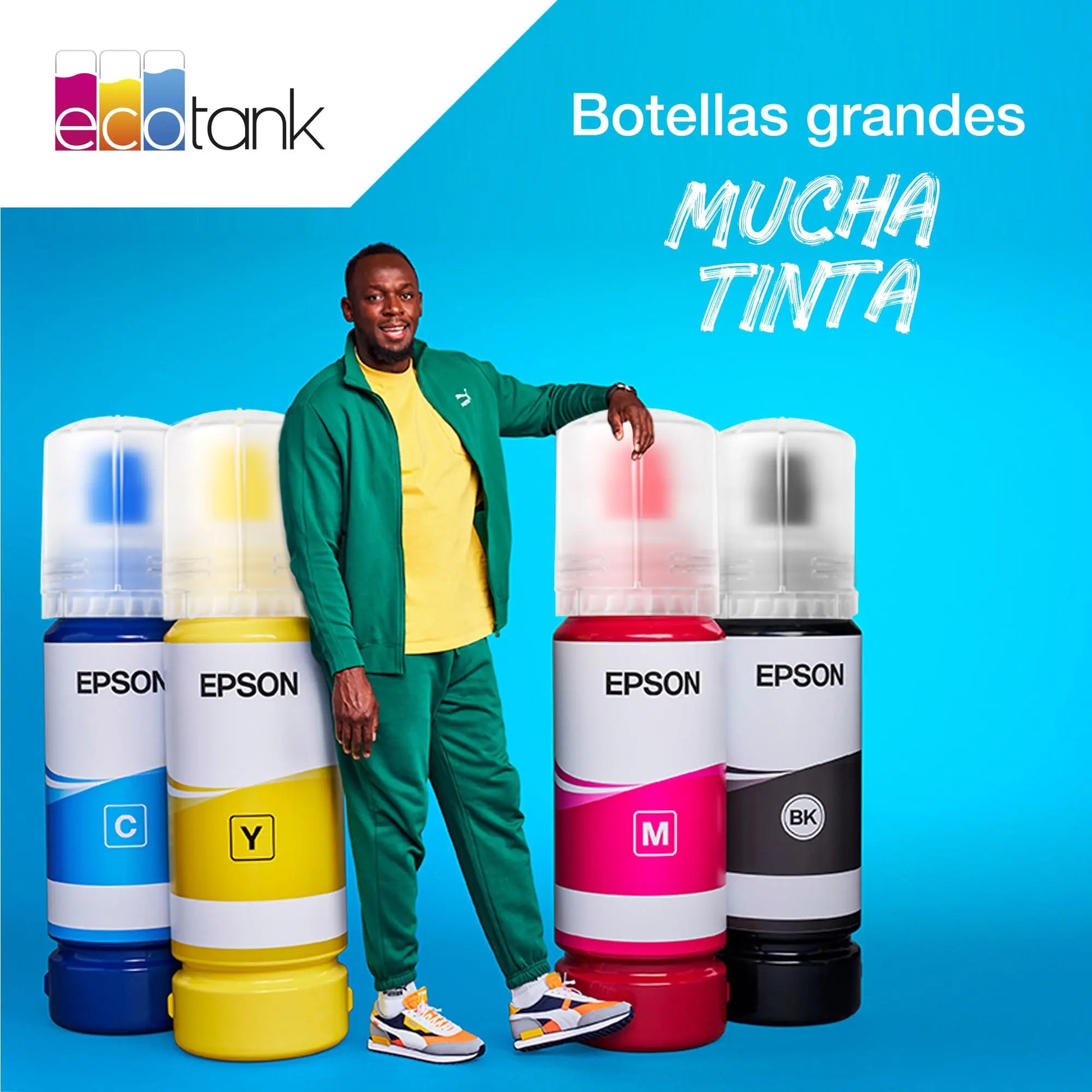 Botellas de tinta originales EcoTank de la serie 104 de Epson - Colores cian, magenta, amarillo y negro Epson