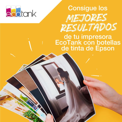 Botellas de tinta originales EcoTank de la serie 104 de Epson - Colores cian, magenta, amarillo y negro Epson