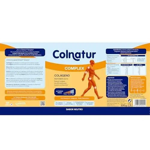 Colnatur Complex Neutro | 330g | Colágeno con Magnesio y Vitamina C para Músculos y Articulaciones Colnatur
