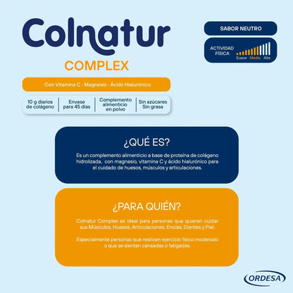 Colnatur Complex Neutro | 330g | Colágeno con Magnesio y Vitamina C para Músculos y Articulaciones Colnatur