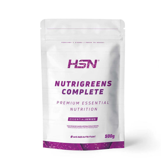 Complete Nutrigreens de HSN | 500 g de Greens en Polvo | 100% Natural Super Alimento Rico en Vitaminas, Minerales y Fibra | No-GMO, Vegano, Sin Lactosa, Sin Sabor HSN