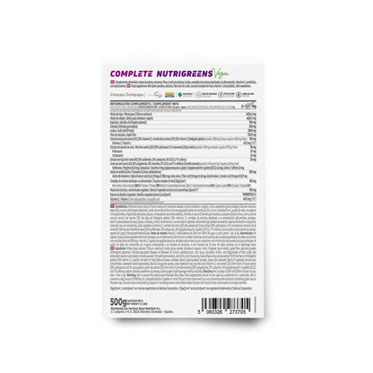 Complete Nutrigreens de HSN | 500 g de Greens en Polvo | 100% Natural Super Alimento Rico en Vitaminas, Minerales y Fibra | No-GMO, Vegano, Sin Lactosa, Sin Sabor HSN