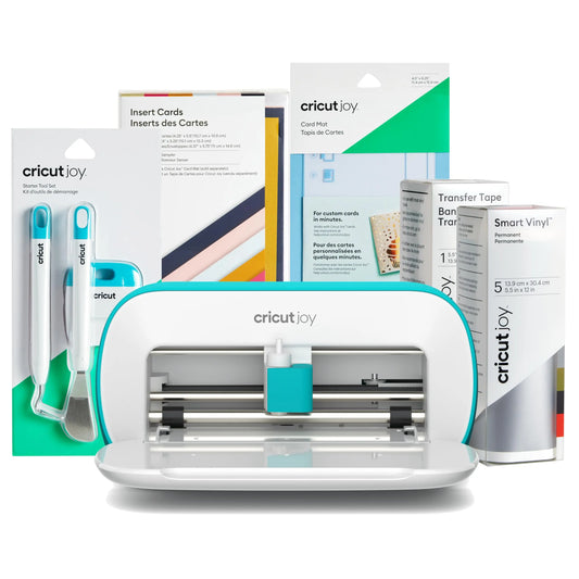 Cricut Joy | Pack Starter de máquina de corte inteligente compacta | Edición 2024 | Máquina y materiales Cricut