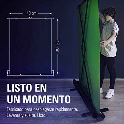 Elgato Green Screen - Fondo chromakey plegable, tejido antiarrugas y montaje ultrarrápido, para eliminar el fondo en streaming, videoconferencia, en Instagram, TikTok Muebles Corsair Corsair, Fondos fotográficos, Muebles SacrificioShop sacrificioshop.com {{ shop.shopifyCountryName }} {{ shop.shopifyProvince }} B0743Z892W 169.00 Elgato Green Screen - Fondo chromakey plegable, tejido antiarrugas y montaje ultrarrápido, para eliminar el fondo en streaming, videoconferencia, en Instagram, TikTok - Default Title