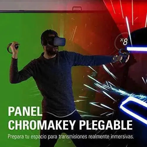 Elgato Green Screen - Fondo chromakey plegable, tejido antiarrugas y montaje ultrarrápido, para eliminar el fondo en streaming, videoconferencia, en Instagram, TikTok Muebles Corsair Corsair, Fondos fotográficos, Muebles SacrificioShop sacrificioshop.com {{ shop.shopifyCountryName }} {{ shop.shopifyProvince }} B0743Z892W 169.00 Elgato Green Screen - Fondo chromakey plegable, tejido antiarrugas y montaje ultrarrápido, para eliminar el fondo en streaming, videoconferencia, en Instagram, TikTok - Default Title