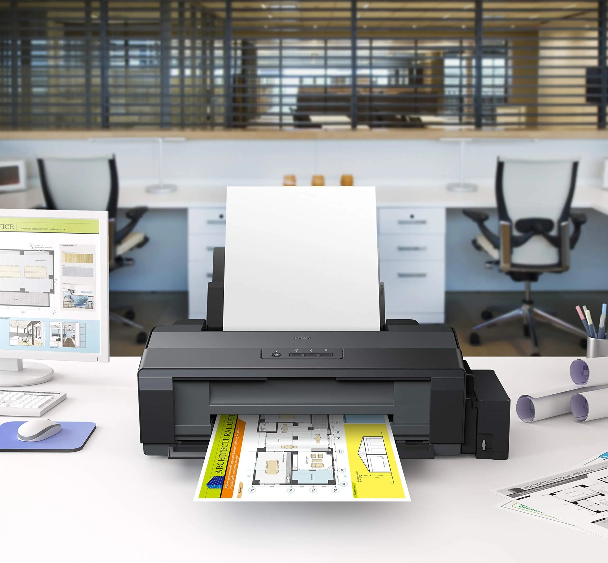 Epson EcoTank ET-14000, Impresora color (inyección de tinta, con tecnología Micro Piezo), color negro Epson