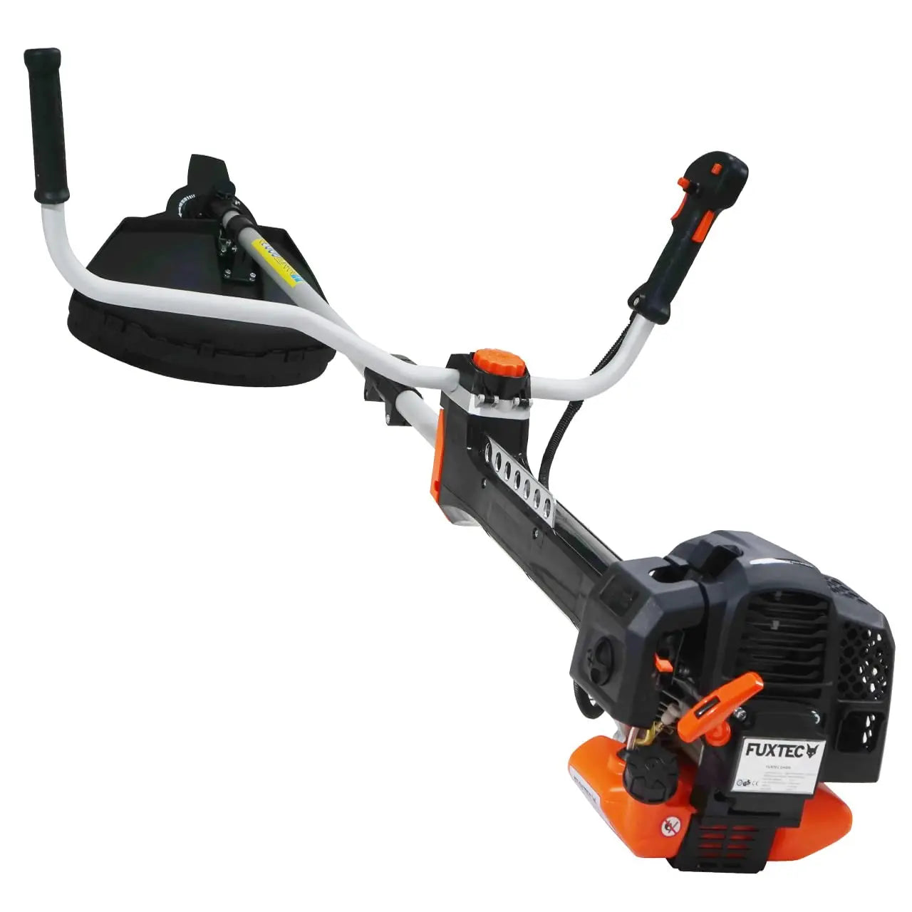 FUXTEC Desbrozadora Profesional de Gasolina Multifunción PS152 de 52 CC, 3 CV - con Correa para el Hombro, Cuchilla de 3 Dientes, Carrete, Sistema antivibración y cortadora - Motor de 2 Tiempos FUXTEC