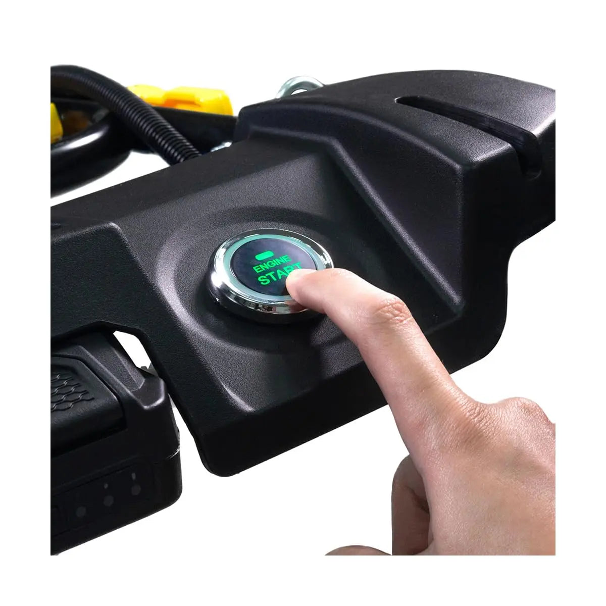 Goodyear - Cortacésped de Gasolina con Arranque eléctrico y Manual 5.620W. Motor 224cc 4 Tiempos OHV. Batería 20V. Anchura de Corte 53 cm. 25-75 centímetros Altura de Corte Goodyear