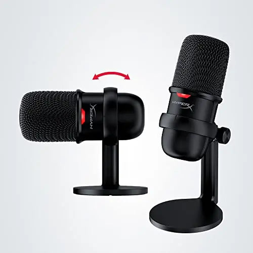 HyperX SoloCast – Micrófono de condensador USB para juegos, para PC, PS4 y Mac, sensor de silenciamiento con un toque, patrón polar cardioide, juegos, streaming, podcasts, Twitch, YouTube, Discord HyperX