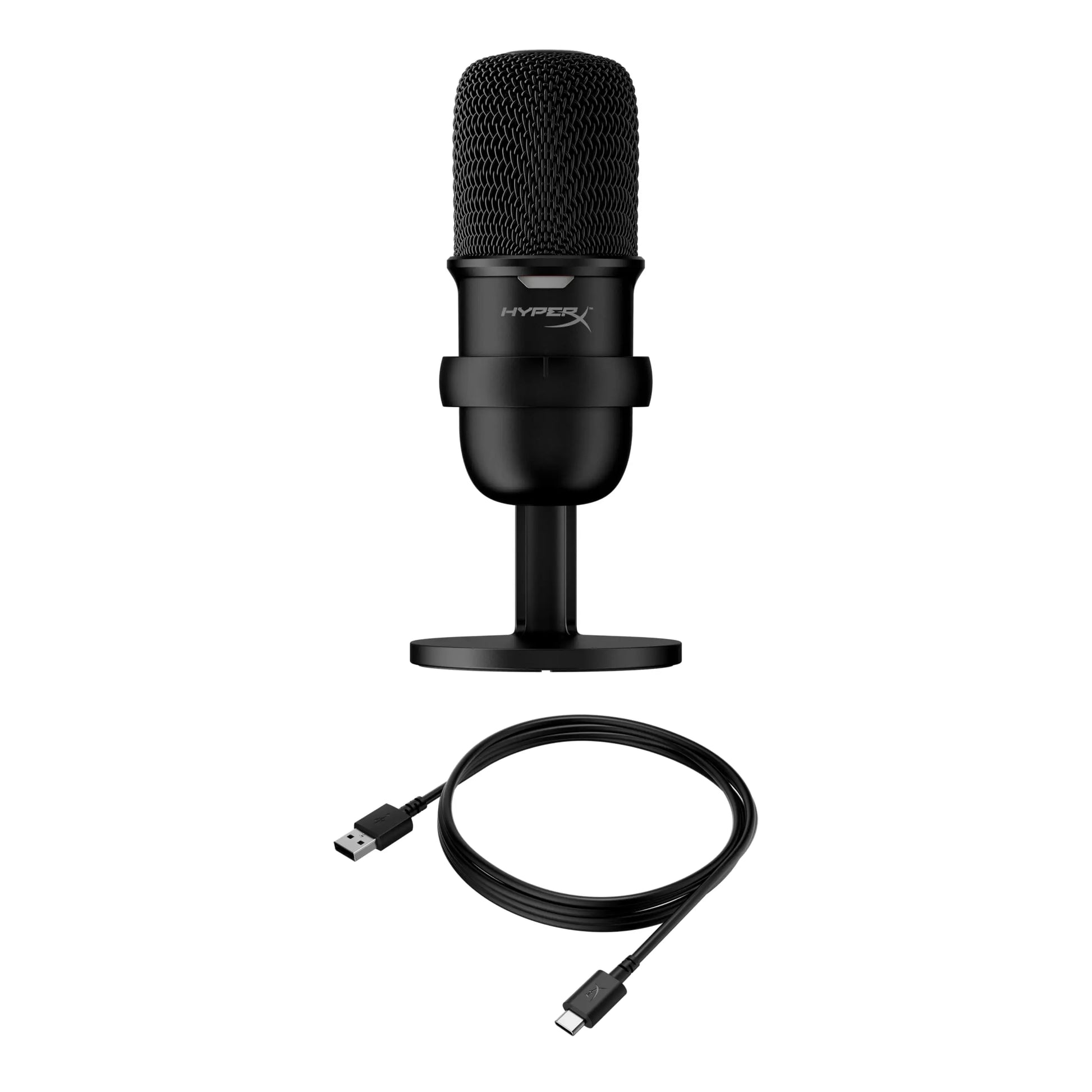 HyperX SoloCast – Micrófono de condensador USB para juegos, para PC, PS4 y Mac, sensor de silenciamiento con un toque, patrón polar cardioide, juegos, streaming, podcasts, Twitch, YouTube, Discord HyperX