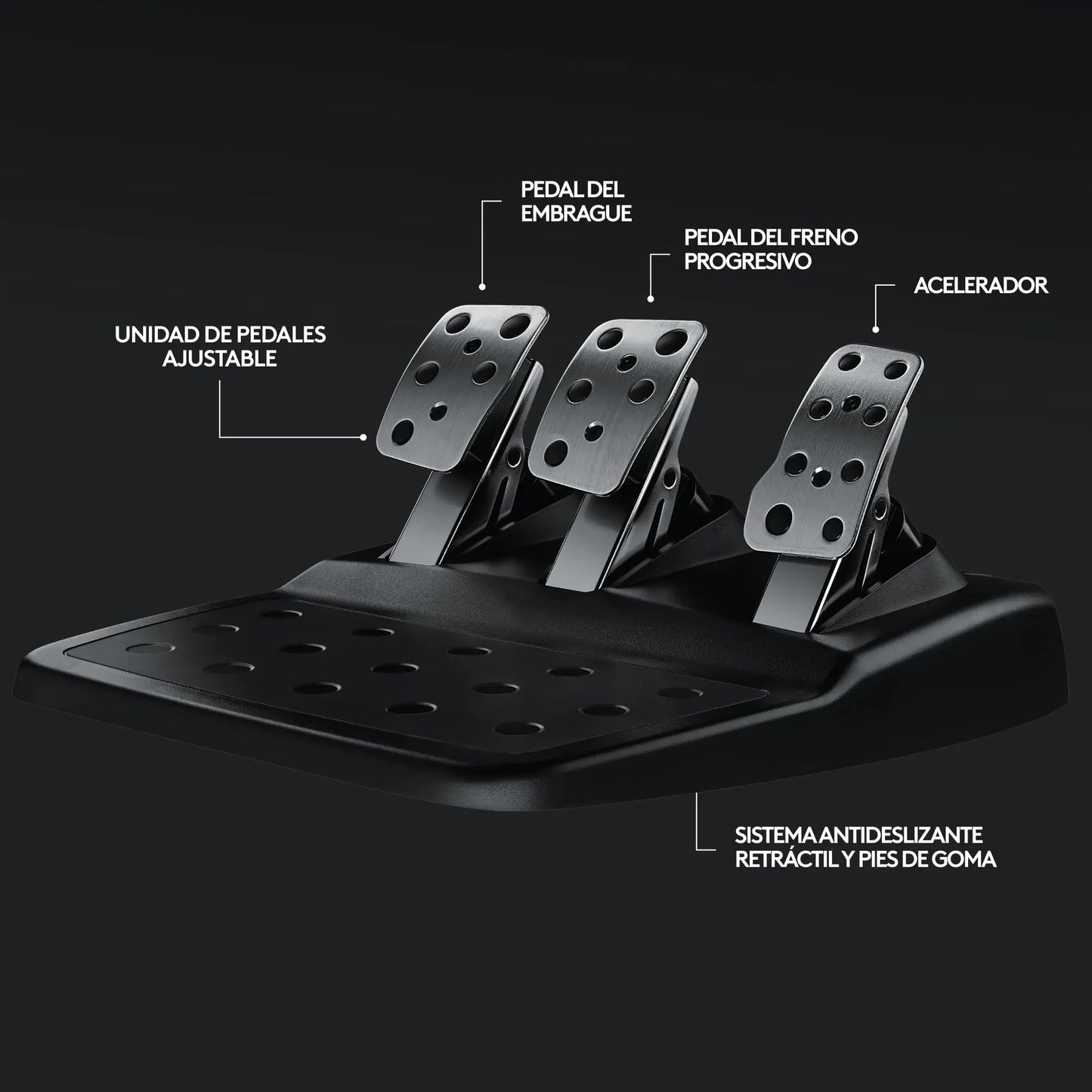 Logitech G29, Driving Force Volante de Carreras y Pedales, Force Feedback, Aluminio Anodizado, Palancas de Cambio, Enchufe Eu, Ps4/Ps3/Pc/Mac, USB 2.0/Alámbrico, PS4, PS3, Window 10.81, Windows 8, Windows 7, Mac OS 10.10+, Negro Logitech G