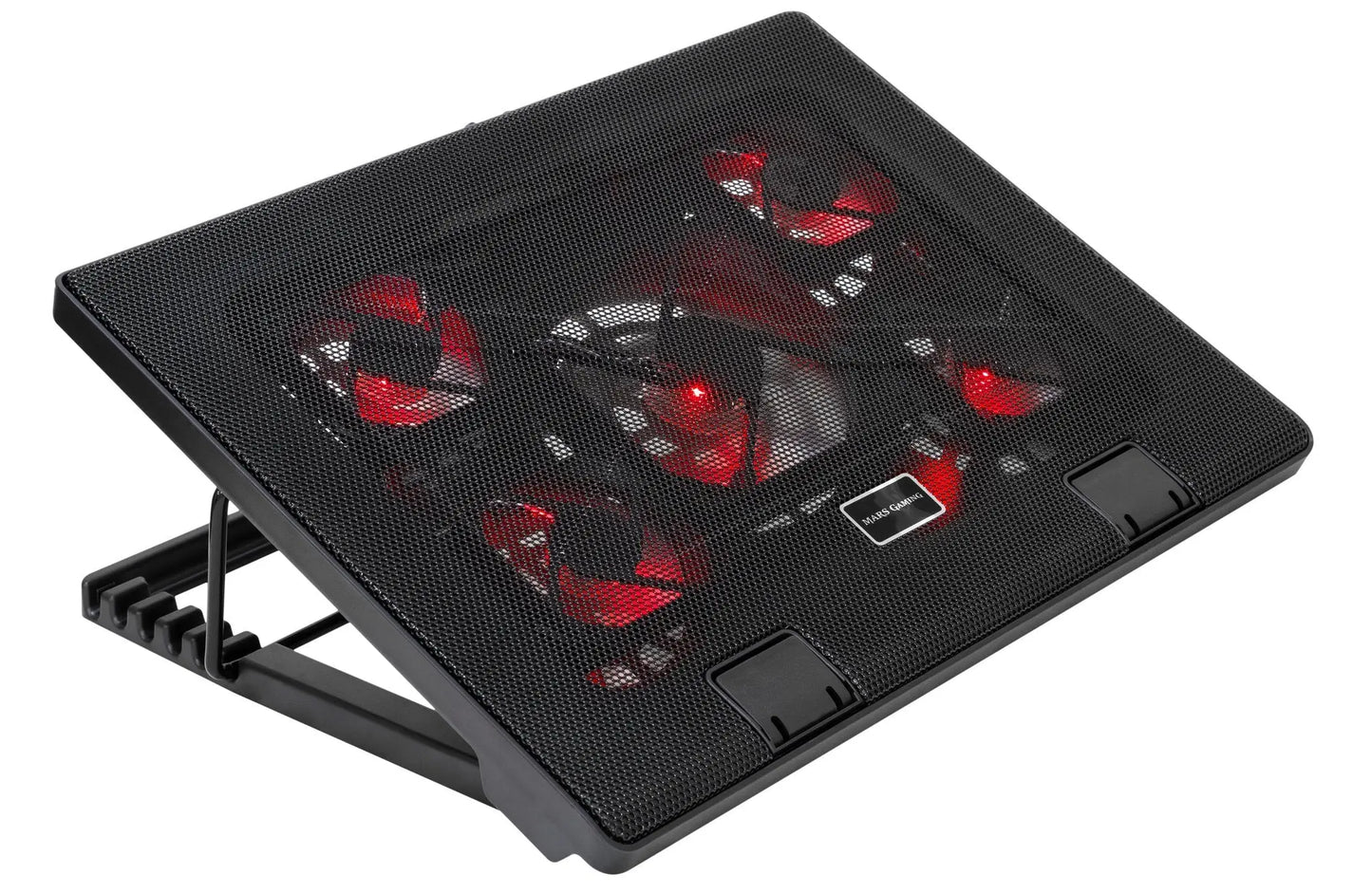 Mars Gaming MNBC2, Base PC, 5 Ventiladores, LED Roja, 2 x USB 2.0, 17.35", Negro Mars Gaming