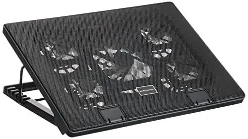 Mars Gaming MNBC2, Base PC, 5 Ventiladores, LED Roja, 2 x USB 2.0, 17.35", Negro Mars Gaming