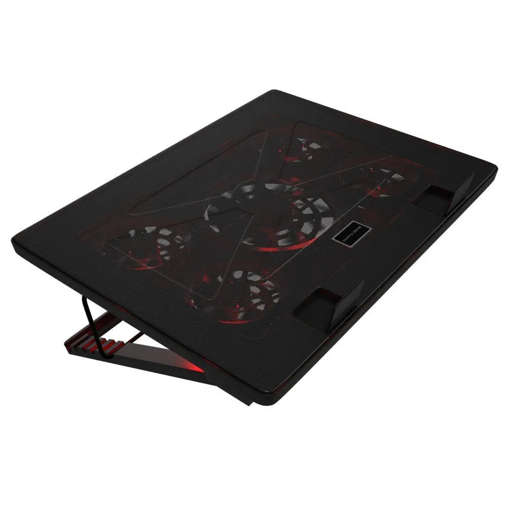 Mars Gaming MNBC2, Base PC, 5 Ventiladores, LED Roja, 2 x USB 2.0, 17.35", Negro Mars Gaming