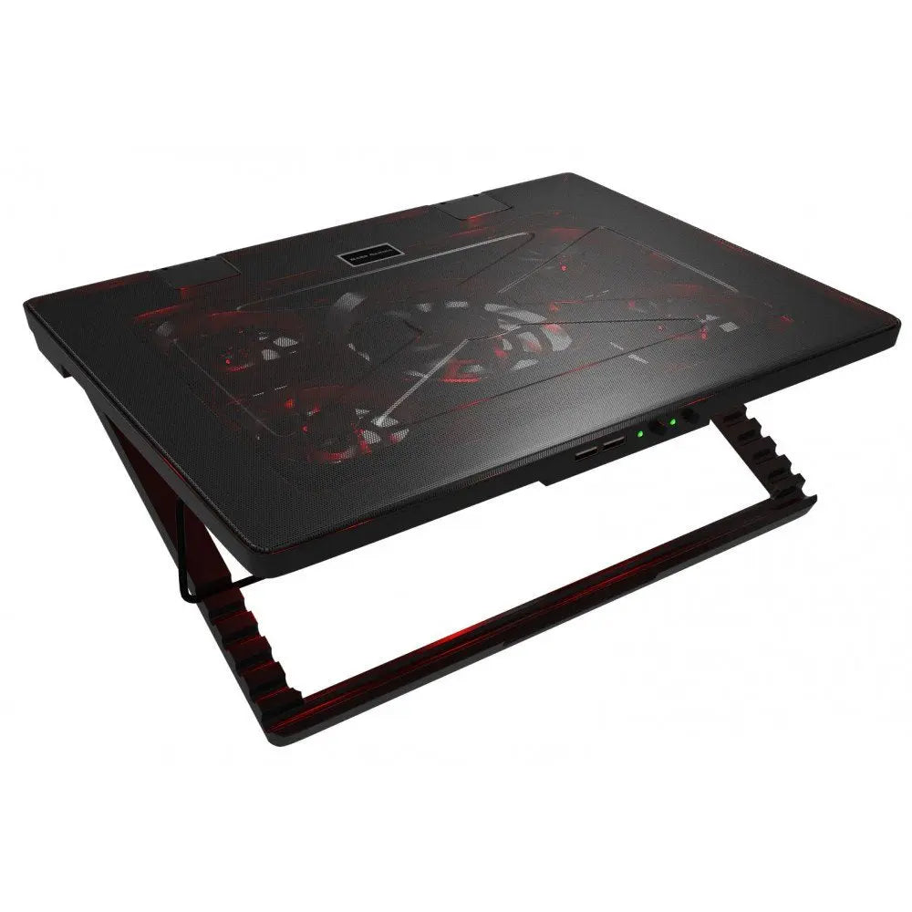 Mars Gaming MNBC2, Base PC, 5 Ventiladores, LED Roja, 2 x USB 2.0, 17.35", Negro Mars Gaming