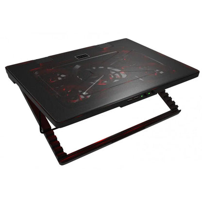Mars Gaming MNBC2, Base PC, 5 Ventiladores, LED Roja, 2 x USB 2.0, 17.35", Negro Mars Gaming