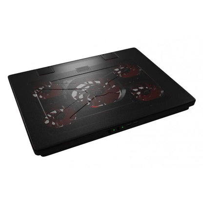 Mars Gaming MNBC2, Base PC, 5 Ventiladores, LED Roja, 2 x USB 2.0, 17.35", Negro Mars Gaming