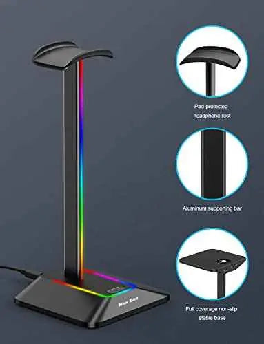 New Bee Soporte Auriculares, Soporte Cascos Gaming RGB para Juegos con Cargador USB Tipo C y Transferencia de Datos Electrónica New Bee Electrónica, New Bee, Soportes SacrificioShop sacrificioshop.com {{ shop.shopifyCountryName }} {{ shop.shopifyProvince }} B09XQMFF1B 19.99 New Bee Soporte Auriculares, Soporte Cascos Gaming RGB para Juegos con Cargador USB Tipo C y Transferencia de Datos - Default Title