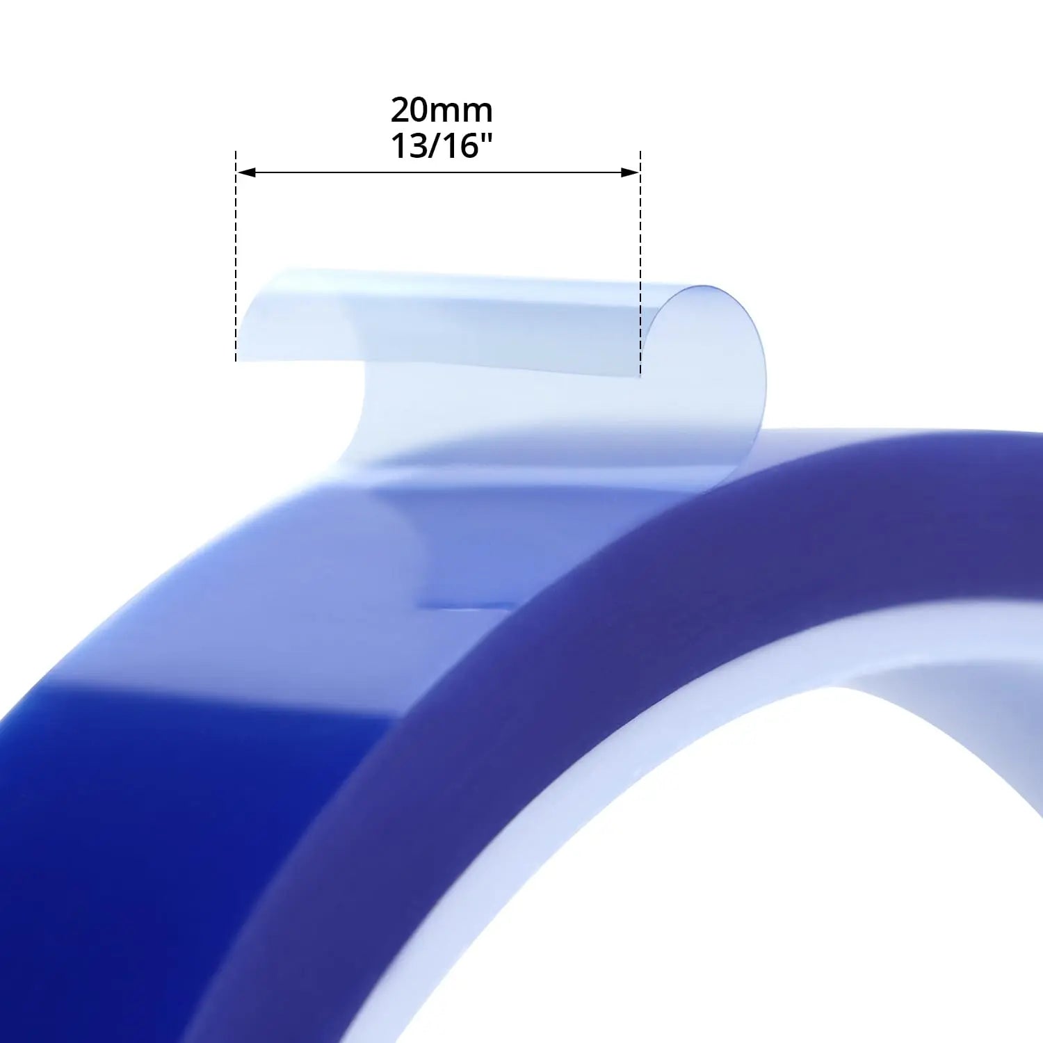 QWORK® 4 Rollos Cintas Térmicas de 10 mm x 33 m, Cintas de Alta Temperatura para Sublimación (Azul) QWORK
