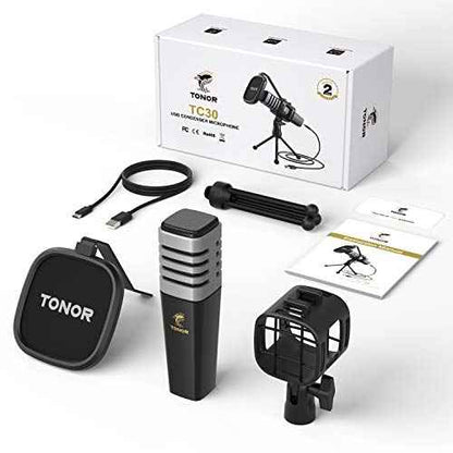 TONOR Micrófono USB de Cardioide Ordenadores PC, Micrófono con Soporte de Trípode, Filtro Antipop, Soporte Gaming, Streaming, Podcasts, Youtube, Locución, Skype, Twitch, Discord, Modelo TC30 - SacrificioShop TONOR Micrófono USB de Cardioide Ordenadores PC, Micrófono con Soporte de Trípode, Filtro Antipop, Soporte Gaming, Streaming, Podcasts, Youtube, Locución, Skype, Twitch, Discord, Modelo TC30 - undefined sacrificioshop.com