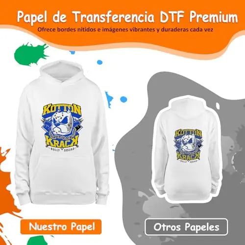 TRILINK DTF - Papel de película de Transferencia A4 (8.5 x 11 Pulgadas), 30 Hojas, Hojas de pretratamiento Transparente Mate de Doble Cara de… TRILINK