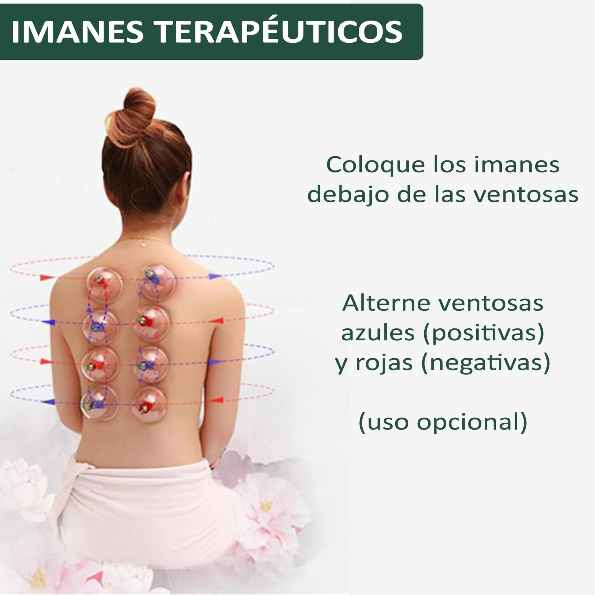 Uplife Set de 24 Ventosas Fisioterapia - Ventosa terapia con Imanes Terapéuticos Uplife