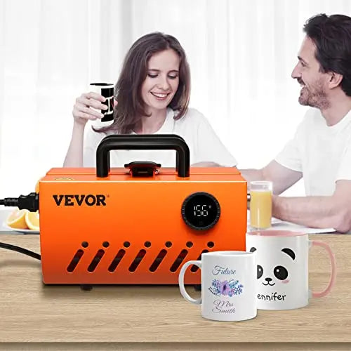 VEVOR Prensa Térmica para Tazas de 11-30 oz Prensa para Tazas Vasos 620 W Máquina de Impresión de Transferencia 23,5 x 11,5 x 1 cm con Guantes Resistentes al Calor y Cinta DIY Tazas de Cerámica Vasos VEVOR