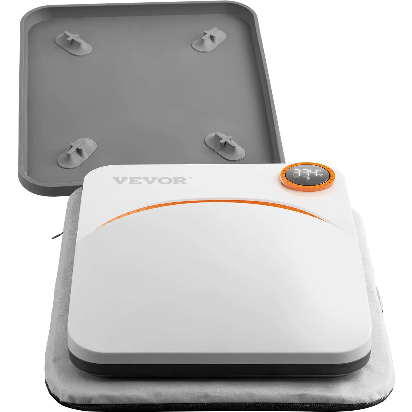 VEVOR Prensa de Calor Portátil 30 x 25 cm para Camisetas de Bricolaje Máquina de Prensa de Calor 750W Prensa de Transferencia Temperatura 40-205 °C Prensa de Calor de Uso Doméstico Bricolaje VEVOR