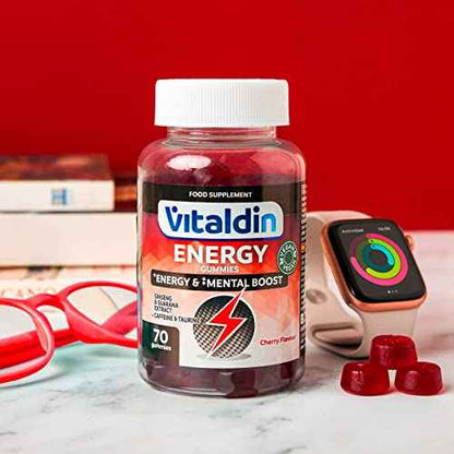 VITALDIN Energy Gummies – 70 Gominolas Energéticas con Ginseng, Guaraná, Cafeína & Taurina – Mejora la Concentración, Favorece el Rendimiento Físico y Mental - SacrificioShop VITALDIN Energy Gummies – 70 Gominolas Energéticas con Ginseng, Guaraná, Cafeína & Taurina – Mejora la Concentración, Favorece el Rendimiento Físico y Mental - undefined sacrificioshop.com