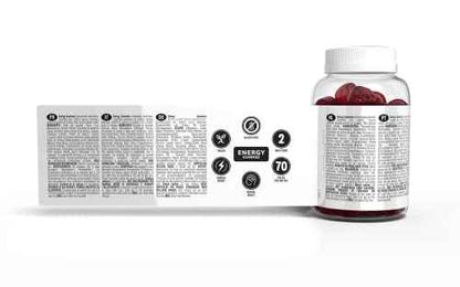 VITALDIN Energy Gummies – 70 Gominolas Energéticas con Ginseng, Guaraná, Cafeína & Taurina – Mejora la Concentración, Favorece el Rendimiento Físico y Mental - SacrificioShop VITALDIN Energy Gummies – 70 Gominolas Energéticas con Ginseng, Guaraná, Cafeína & Taurina – Mejora la Concentración, Favorece el Rendimiento Físico y Mental - undefined sacrificioshop.com